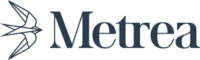 Metrea Logo - swift white